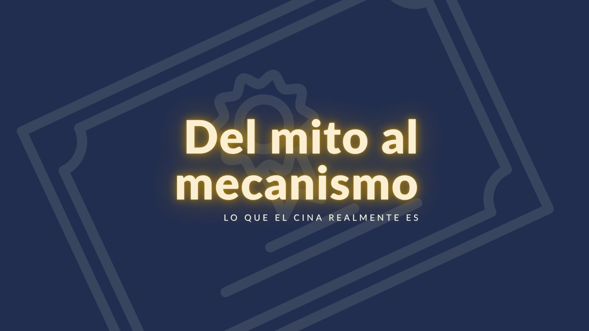 Del mito al. mecanismo